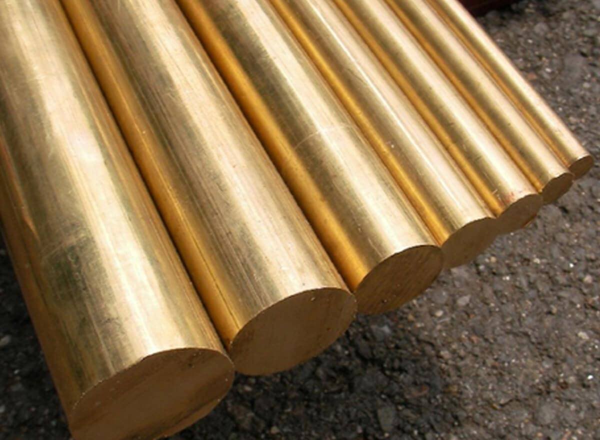 Brass rods, a metal alloy often confused with gunmetal